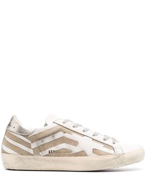 Golden Goose distressed low-top sneakers - White