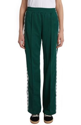 Golden Goose Dorotea Star Collection Logo Track Pants in Bright Green/White