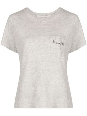 Golden Goose embroidered cotton T-shirt - Grey