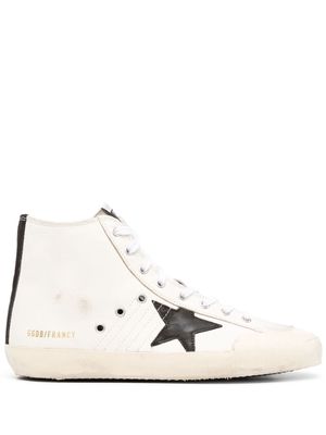 Golden Goose Francy high-top leather sneakers - White