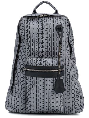 Golden Goose Golden print backpack - Black