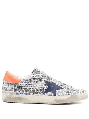 Golden Goose graphic-print sneakers - White