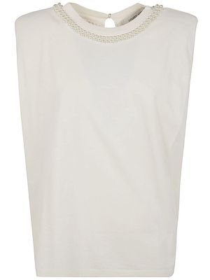 Golden Goose Journey W`s Sleeveless Padded Shoulders T-shirt