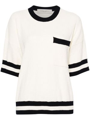 Golden Goose Journey W's College towelling T-shirt - White
