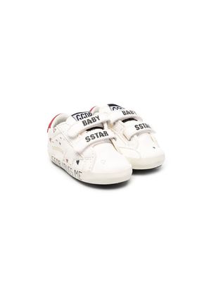 Golden Goose Kids Baby School leather sneakers - White