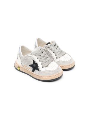 Golden Goose Kids Ball Star Junior lace-up sneakers - White