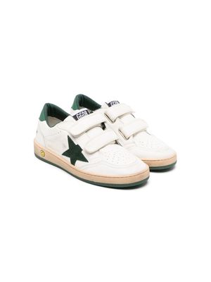 Golden Goose Kids Ball Star low-top leather sneakers - White