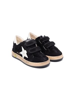 Golden Goose Kids Ball Star touch-strap sneakers - Black