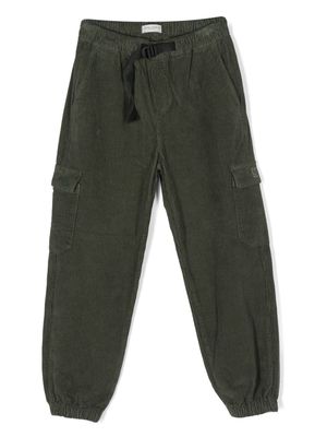 Golden Goose Kids elasticated-waistband cotton track pants - Green
