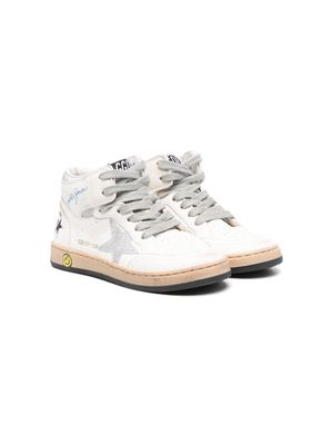 Golden Goose Kids high-top lace-up sneakers - White