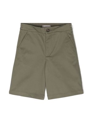 Golden Goose Kids Journey twill chino shorts - Green