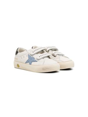Golden Goose Kids June leather low-top sneakers - White