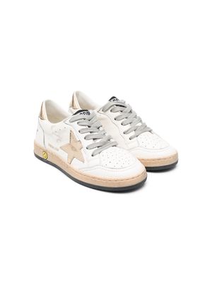 Golden Goose Kids lace-up sneakers - White