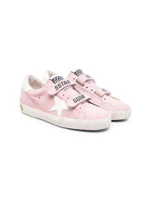 Golden Goose Kids logo-print touch-strap sneakers - Pink