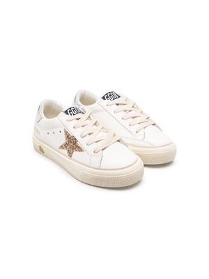 Golden Goose Kids Mat leather sneakers - White