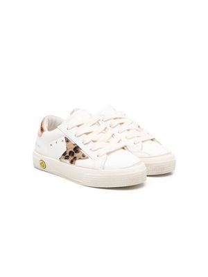 Golden Goose Kids May lace-up low-top sneakers - White