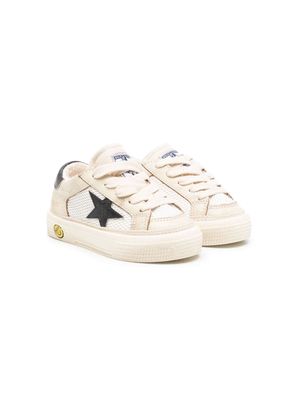 Golden Goose Kids May lace-up sneakers - 10793 WHITE BLUE