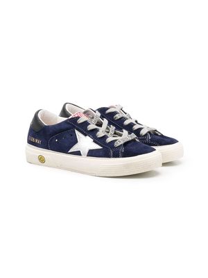 Golden Goose Kids May low-top lace-up sneakers - Blue