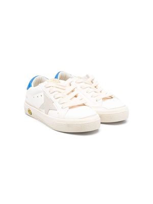 Golden Goose Kids One Star-logo lace-up sneakers - White