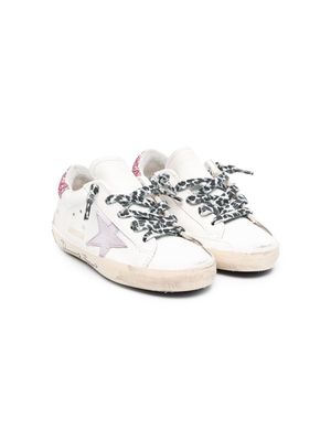 Golden Goose Kids One Star-logo low-top sneakers - White