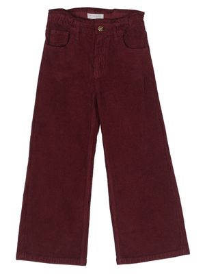 Golden Goose Kids rhinestone-embellished corduroy trousers - Red