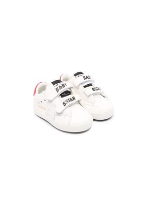 Golden Goose Kids School touch-strap sneakers - White