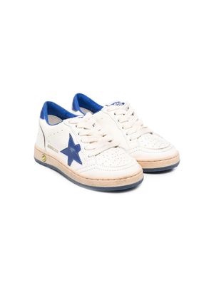 Golden Goose Kids star-patch lace-up sneakers - Neutrals