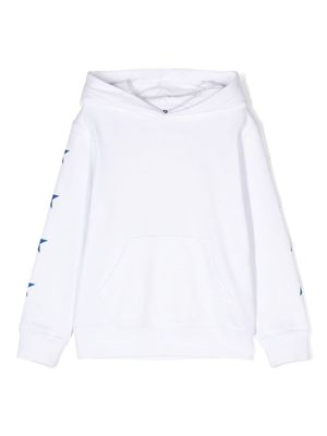 Golden Goose Kids star-print cotton-blend hoodie - White