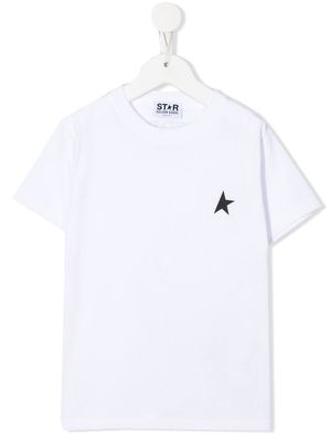 Golden Goose Kids star-print cotton T-shirt - White