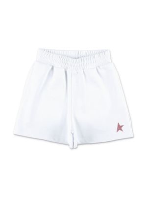 Golden Goose Kids star-print elasticated-waist shorts - White