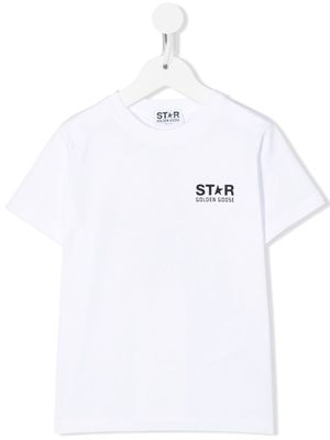 Golden Goose Kids star-print short-sleeve T-shirt - White