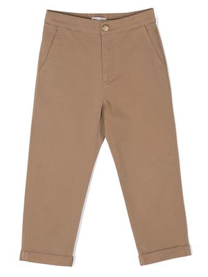 Golden Goose Kids stretch-cotton chino trousers - Brown
