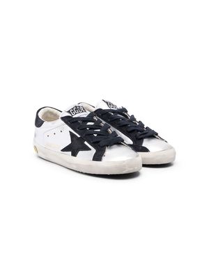 Golden Goose Kids Super-Star leather sneakers - Silver