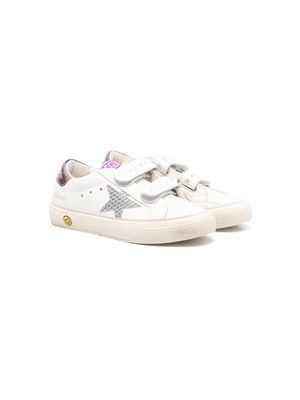 Golden Goose Kids Super Star touch strap sneakers - White