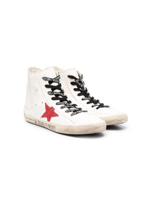 Golden Goose Kids TEEN Francey high-top sneakers - White