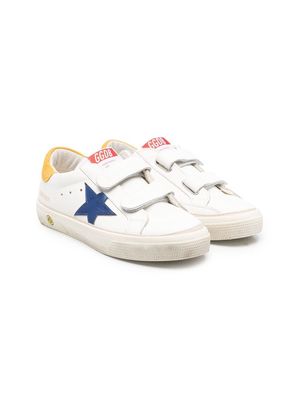 Golden Goose Kids TEEN star-patch sneakers - White