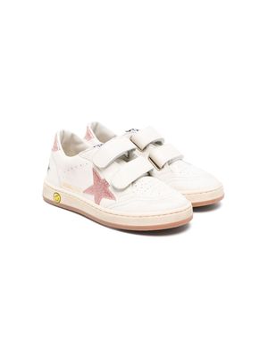 Golden Goose Kids touch-strap leather sneakers - Neutrals