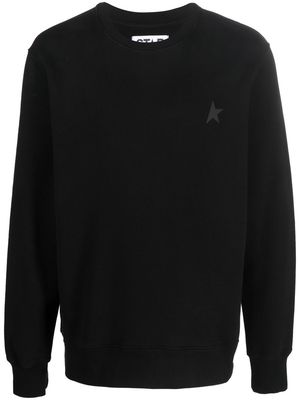 Golden Goose logo-print cotton sweatshirt - Black