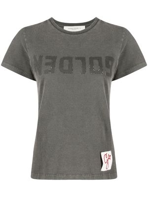 Golden Goose logo-print cotton T-shirt - Grey