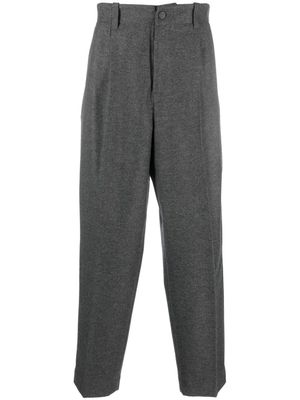 Golden Goose mélange-effect tapered trousers - Grey