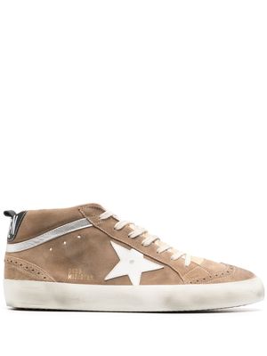 Golden Goose Mid Star leather sneakers - Brown