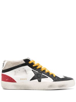 Golden Goose Mid Star leather sneakers - White