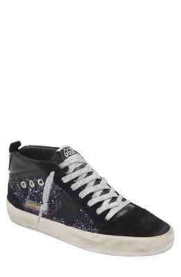 Golden Goose Mid Star Sneaker in Black/Blue