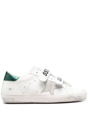Golden Goose Old School touch-strap sneaekrs - White