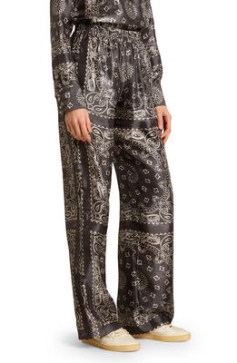 Golden Goose Paisley Print Pants in Anthracite