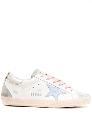 Golden Goose patch-detail lace-up sneakers - White