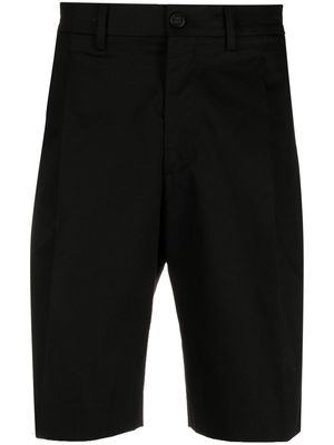 Golden Goose pleat-detail logo-patch shorts - Black