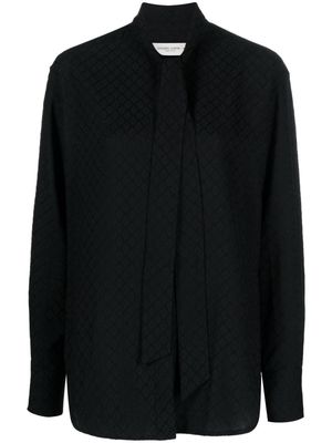 Golden Goose pussy-bow collar blouse - Black