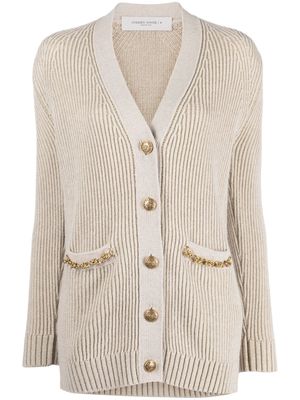 Golden Goose ribbed-knit buttoned cardigan - Neutrals