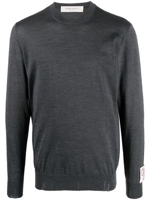 Golden Goose ribbed-knit crew neck sweatshirt - Grey